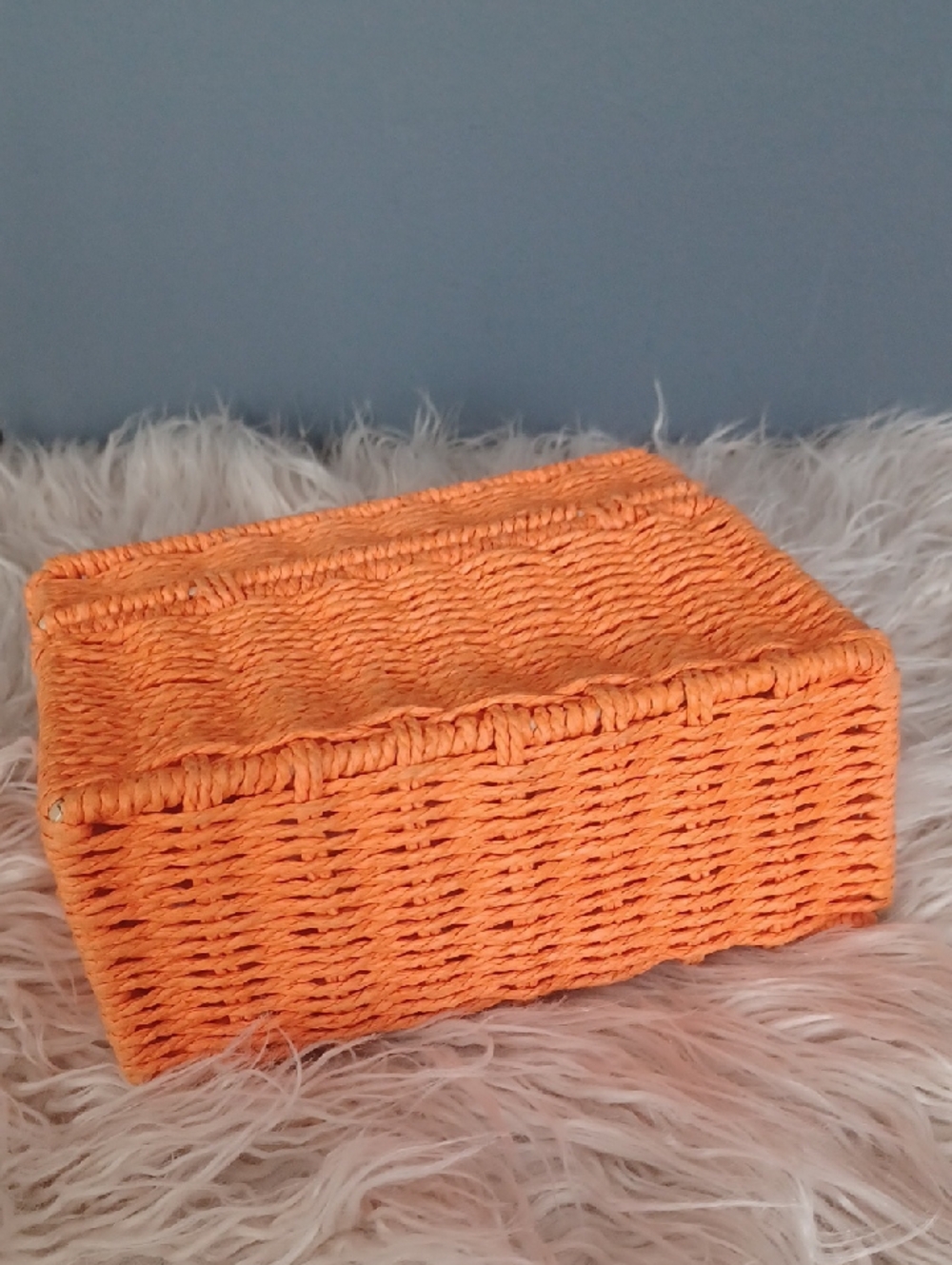 Cute Orange Wicker Box Crossbody - Picture 10 of 16